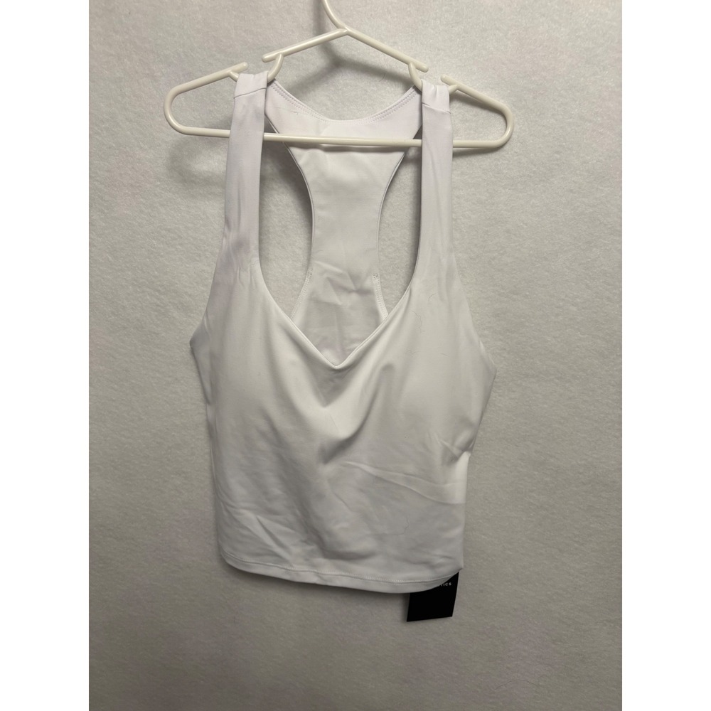 Fabletics Anywhere Cropped Sports Bra Racerback V-Neck, Small NWT
